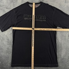 Vtg Mecca USA Style Scienz Scine Day One T Shirt Size 3XL Black Y2K Embroidered