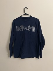 Loot Crate Harry Potter Shirt Medium Blue Sorcerer Stone Challenges Long Sleeve