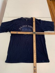 U.S. Polo Assn. Shirt Large Navy Heritage Sportswear Preppy Tennis Rugby 90s