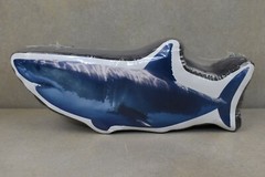 Discovery Channel Shark Week T-Shirt XL 2006 New/Sealed in Shark Shaped Plastic