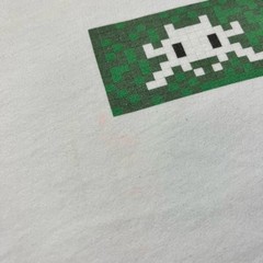 Rare COMME des GARCONS SHIRT Invader T-shirt M Cotton Asymmetrical Extended Tee