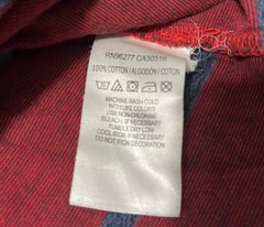 Vans Men’s Size Large 100% Cotton Y2K Striped Maroon Red Summer Tank Shirt