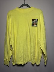 Vintage MAUI AND SONS Men’s Neon Shark Long Sleeve Made in USA T-Shirt Size XL