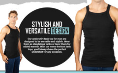 2-4 Packs Men’s G-unit Style Cotton Tank Tops Square Cut Muscle Rib A-Shirts