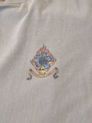Vintage Quiksilver Khaki Short-Sleeve Tee w/ Sm. Logo Front / Lg. Logo Back – XL