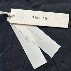Fear of God ESSENTIALS Jet Black Logo T-Shirt Size XL