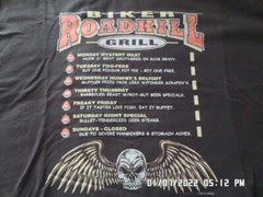 NEW Biker T-Shirt: Biker Road Kill Grill Funny Shirt (LOTS of Sizes & Colors)