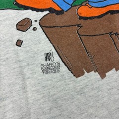 Vintage 90s Mr Hunter T Shirt Men’s Large Gray Funny Single Stitch Made in USA