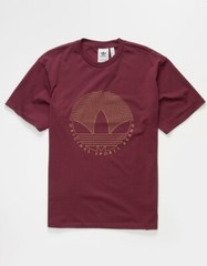 Adidas Originals Deco Trefoil T-Shirt Victory Crimson/Gold Men’s Large XL BNWT