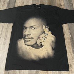 Rare Vtg Michael Jordan T Shirt 3XL Big & Tall Basketball hip hop rap og bling