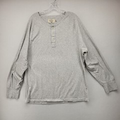 THE NORMAL BRAND SAINT LOUIS MEN’S SHIRT GRAY SIZE 2XL XXL PULLOVER HENLEY LOGO