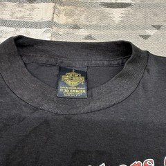 Vintage 80s Harley Davidson Shirt 3d Emblem Columbus Ga Small