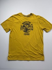 The North Face Shirt Mens Large Yellow 1966 Mountain Outdoor Graphic Tee Tagless