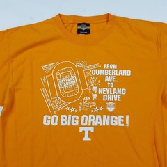 Y2K Go Big Orange Tennessee Vols Men’s Size 2XL Football College Sports T Shirt