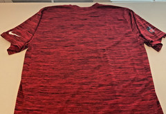 Nike NFL On Field Apparel Kansas City Chiefs Red Black heathered SS T shirt sz M