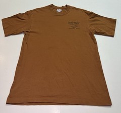 Vintage 90s Tee Jays Sof Tee Taylor Made USA Graphic Shirt L Brown