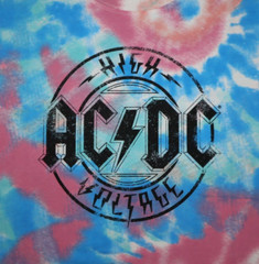 AC/DC HIGH VOLTAGE Size XL Tie-Dye Tank Top Muscle Shirt AUTHENTIC Rock NEW