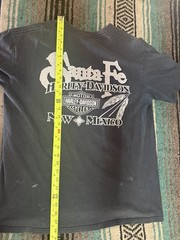 Santa Fe Harley Davidson Santa Fe, NM Shirt, Large, 28 in Long, 20 in Wide