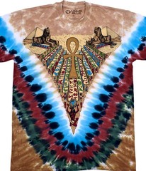 Egyptian Tie-Dye T-Shirt Liquid Blue