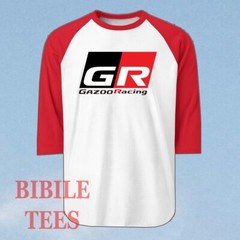 GR Gazoo Racing Men’s Raglan Red Size S to 2XL
