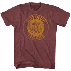 Saved By The Bell TV Show Bayside Tigers Distressed School Logo Men’s T Shirt