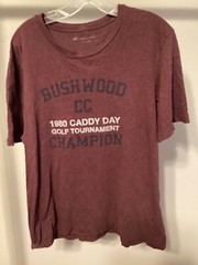 Large Men Travis Matthew 1980 Caddyshack Bushwood Caddy Golf retro t-shirt movie
