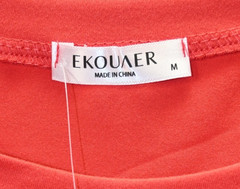 Red Dad Elf Long Sleeve Pullover Soft Top Size M 95% Rayon 5% Spandex NWT