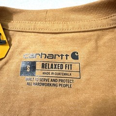 Carhartt Relaxed Fit Small Pocket T-Shirt Camo Logo Brown Short Sleeve Tee NWT