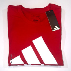 Adidas Red Logo T-Shirt Size L New With Tags Mens Casual Cotton Tee