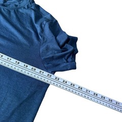 Quince Mens Recycled Performance Short Sleeve Crew Neck Tee Dark Blue Large