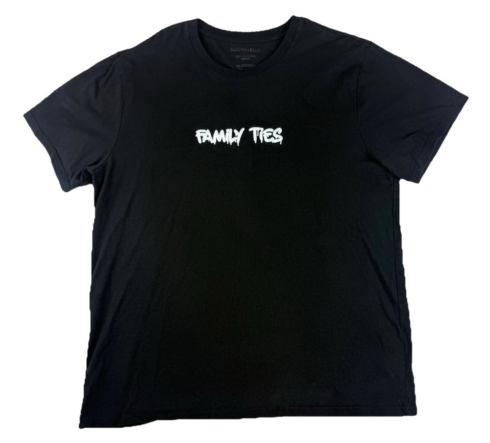 Athlete’s First T-Shirt Family Ties Bleecker Trading Black XX Large Runs Small