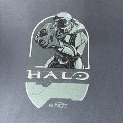 Vintage Rare Halo 1 CE Combat Evolved Master Chief T Shirt Bungie Game Promo LG
