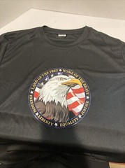 Patriotic T-Shirt Made Of Soft Polyester Fabric, Sz. L Men’s / Teens