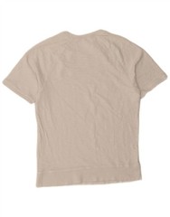 Zara Mens T-Shirt Top Medium White Flecked BQ05