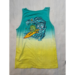 Killer Acid Limited Edition Tank Top Mens Large L Teal Yellow Ombre Surf Skater