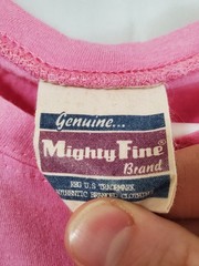 Vintage Napolean Dynamite I Love ND Mighty Fine Brand T Shirt Pink Youth Size XL