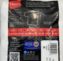 NWT HANES Men’s V-Neck 6-Pack White Under Shirts New Tags Essential Small