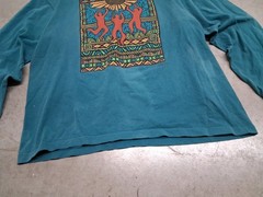 Vintage 1991 Keith Haring Style T-Shirt Art Abstract Pop design Size XL