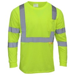 Hi Vis T Shirt Class 3 Reflective Safety Long Sleeve HIGH VISIBILITY-L9091/92
