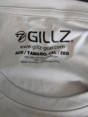 Gillz Men’s LS UV Tournament Series “High Rise Gray” L/S Shirt Size 2XL NWT
