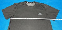 Men’s Adidas Climate – Casual Short Sleeve Shirt – Grey – XL – 100% Poly