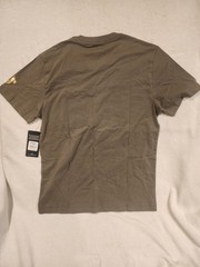 True Religion Green Triple Buddha T-Shirt Gold Foil Metallic Tee Medium