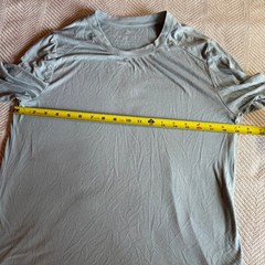 Free Fly Mens Bamboo Long Sleeve Shirt Blue Gray Thumbholes Size Medium