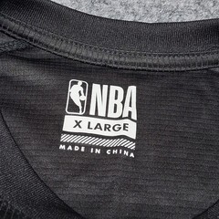 NBA Basketball Logo T-Shirt Black Mens Sz X Large Pullover Crew Neck
