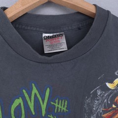 Vtg Korn Shirt Mens Large Follow The Leader REPRINT AOP 90s Band Long Sleeve