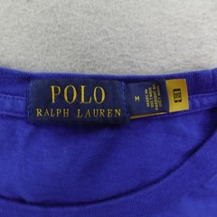 Polo Ralph Lauren Shirt Mens Medium Blue 69 Graphic Long Sleeve Crewneck Tee
