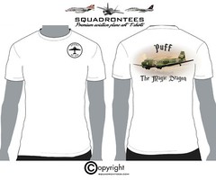 AC-47 Puff Side View – Premium Plane Art T-Shirt