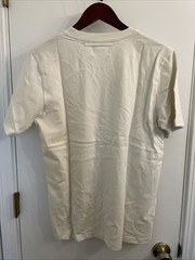 ODAAT 100% Organic Cotton Cream T-Shirt Short Sleeve Small NWT