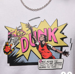Nike Men’s Air Jordan Brand Dunk Tee White/Multi FZ1939-100 i