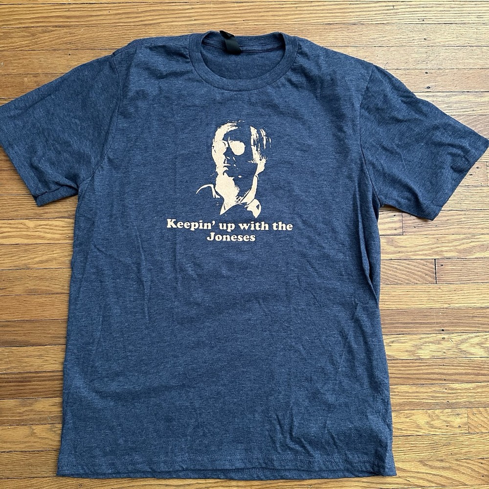Brand New – Medium George Jones ‘Keepin Up With The Joneses’ Custom Tee Navy